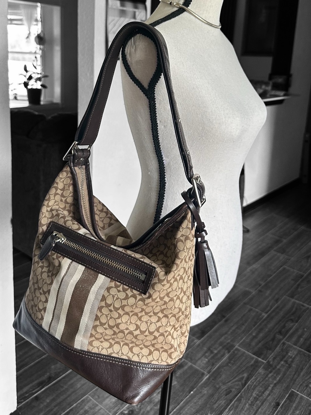 Coach Legacy Stripe Handbag